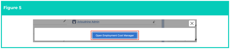 Screenshot from QRG Manage Employment Cost Items using ECM