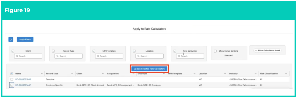 Screenshot from QRG Manage Employment Cost Items using ECM