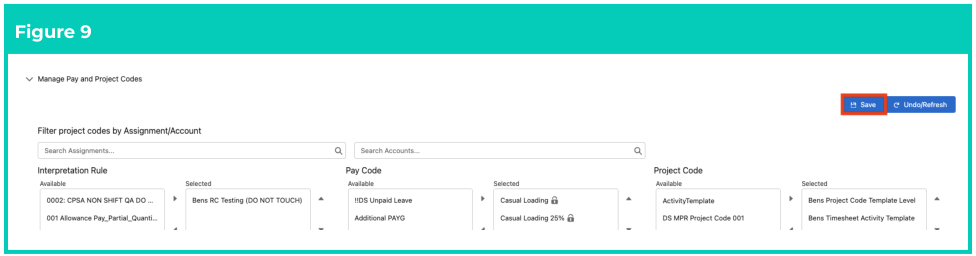 Screenshot from QRG Rate Calculator Template - Final Setup