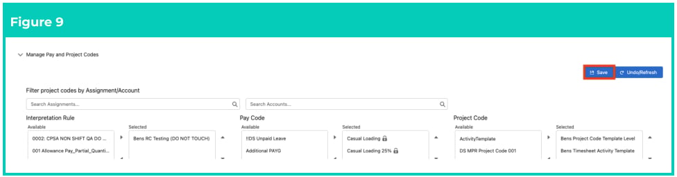 Screenshot from QRG Rate Calculator Template - Final Setup