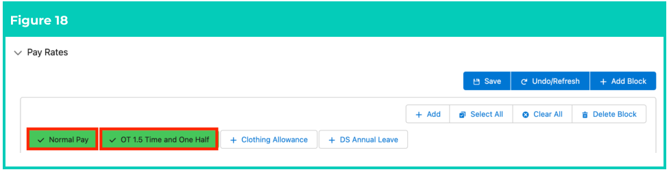 Screenshot from QRG Rate Calculator Template - Final Setup
