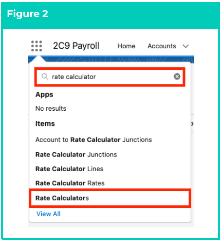 Screenshot from QRG Rate Calculator Template - Initial Setup