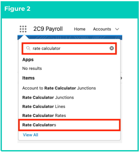 Screenshot from QRG Rate Calculator Template - Initial Setup