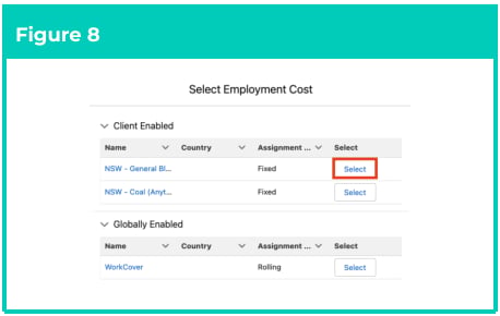 Screenshot from QRG Rate Calculator Template - Initial Setup