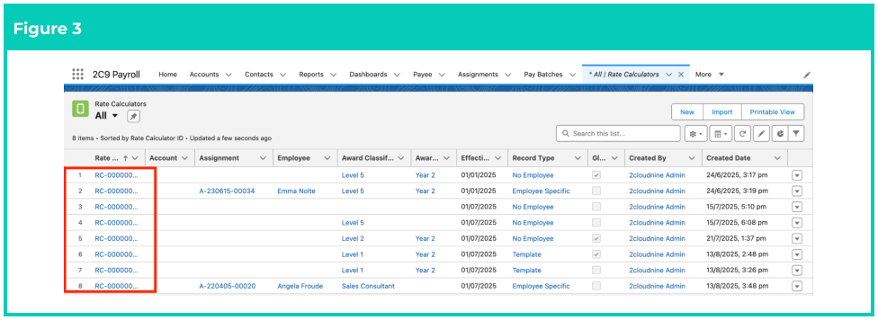 Screenshot from QRG Rate Calculators - Preview, Clone & Save as Template