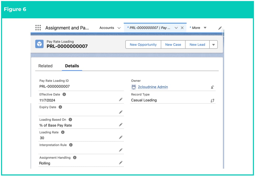 Screenshot from QRG Create a Pay Rate Loading Record - MPR