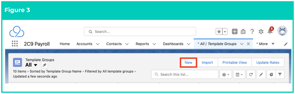 Screenshot from QRG Create an Assignment Rate Template Group