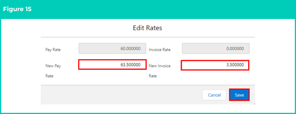 Figure 15: screenshot for QRG Update Rates Automation - Assignment Rate Template Groups