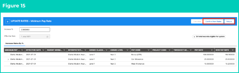 Figure 15: screenshot for QRG Update Rates Automation - Minimum Pay Rates