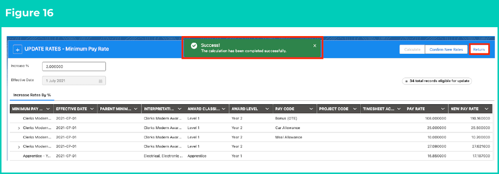 Figure 16: screenshot for QRG Update Rates Automation - Minimum Pay Rates