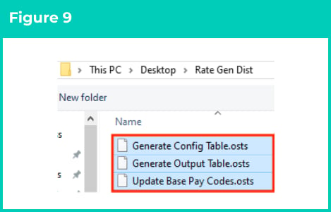 Figure 9: screenshot for QRG Rates Generator Import Tool - Setup Instructions