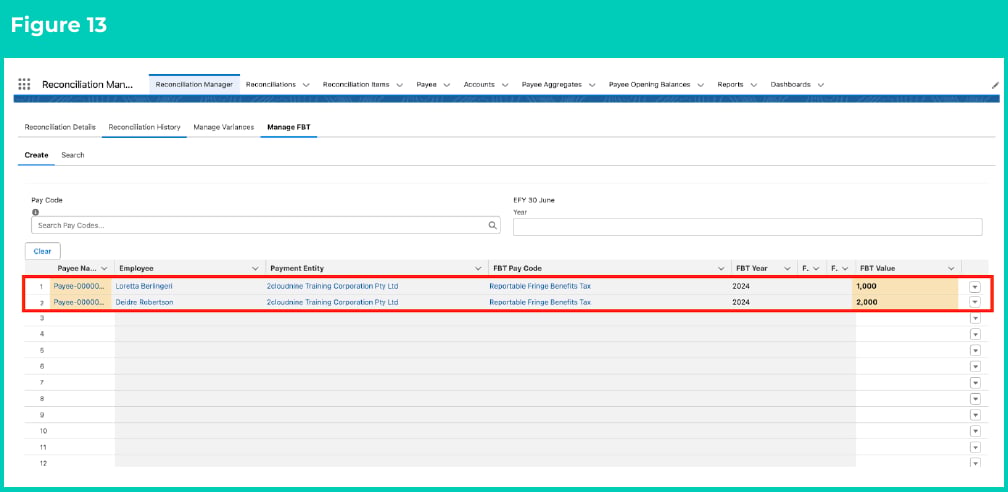 Figure 13: screenshot for QRG FBT File Upload