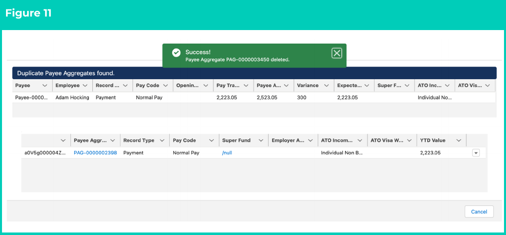 Figure 11: screenshot for QRG Resolving Failed Reconciliation Results