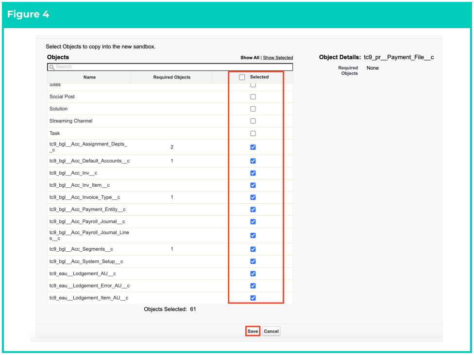 Screenshot from 2cloudnine Sandbox Creation & Refresh Guide v1.4