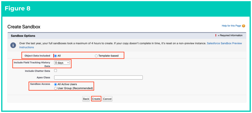 Screenshot from 2cloudnine Sandbox Creation & Refresh Guide v1.4