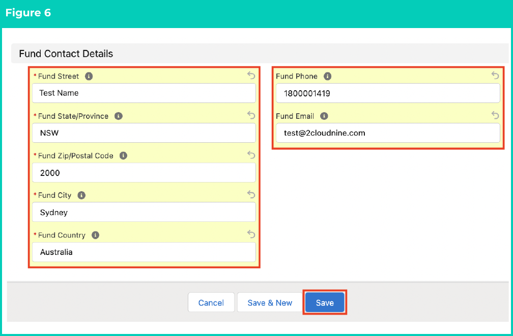 Figure 6: screenshot for QRG Create Superannuation Fund - Self Managed
