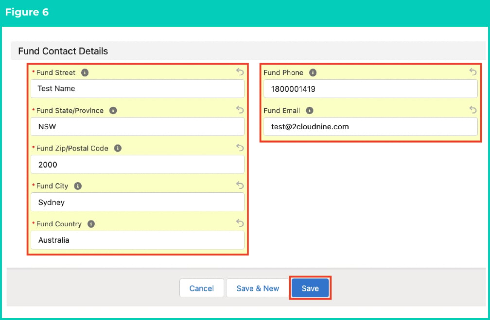 Figure 6: screenshot for QRG Create Superannuation Fund - Self Managed