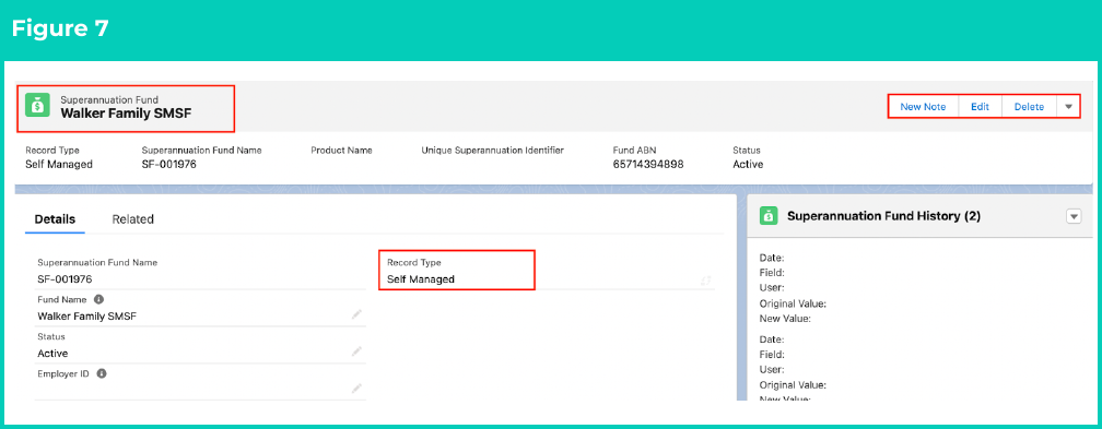 Figure 7: screenshot for QRG Create Superannuation Fund - Self Managed