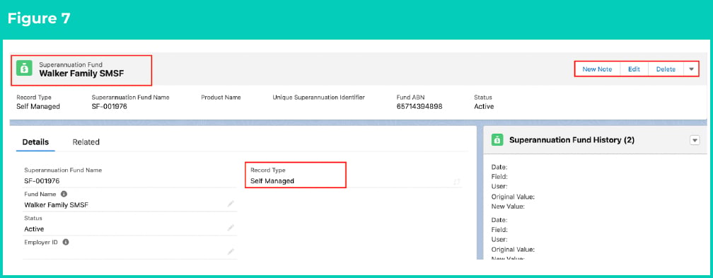 Figure 7: screenshot for QRG Create Superannuation Fund - Self Managed