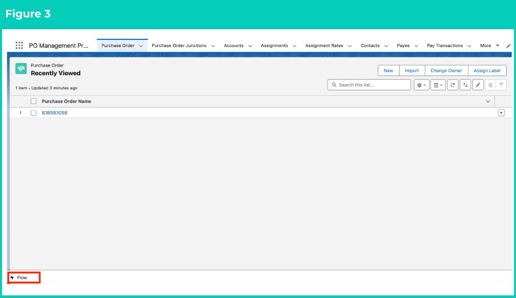 Figure 3: screenshot for QRG Allocate Purchase Orders - Utilities