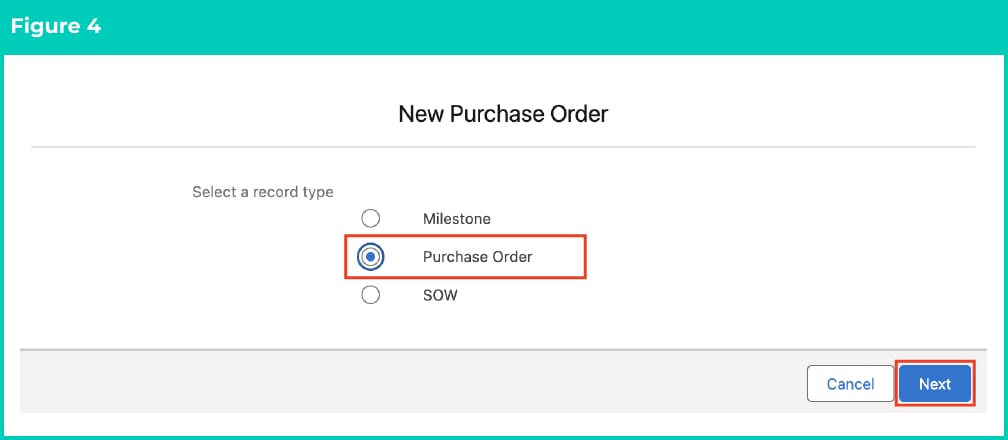 Figure 4: screenshot for QRG Create Purchase Orders - Utilities