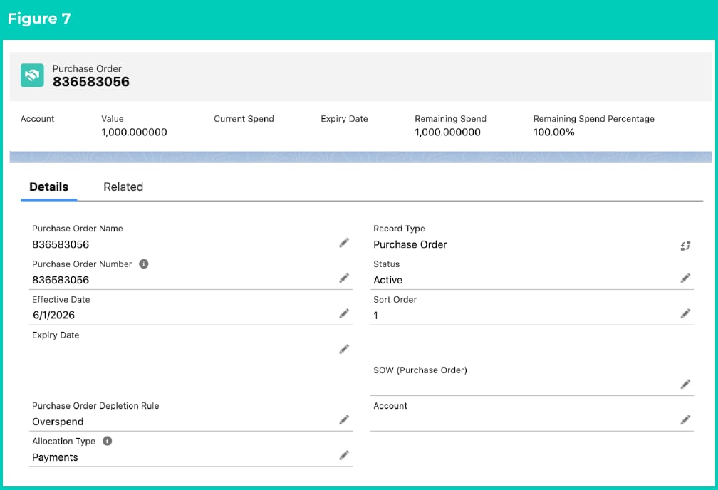 Figure 7: screenshot for QRG Create Purchase Orders - Utilities