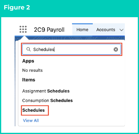 Figure 2: screenshot for QRG Create and Open Work Schedules