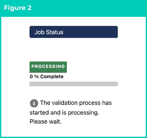 Figure 2: screenshot for QRG Validate, Publish and Unpublish Work Schedules