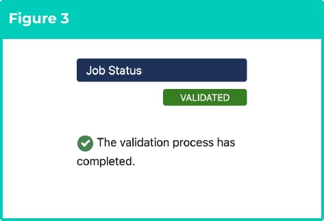 Figure 3: screenshot for QRG Validate, Publish and Unpublish Work Schedules