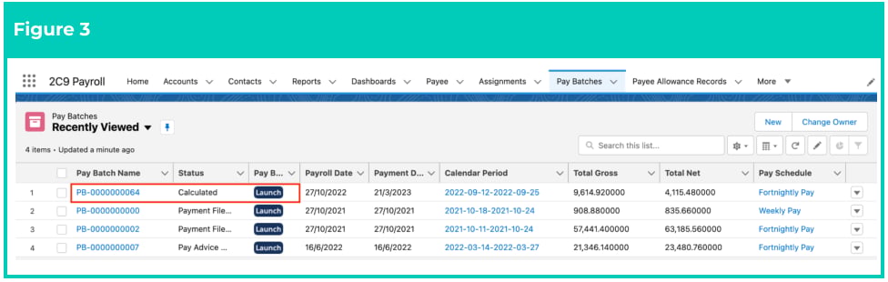 Screenshot from QRG Create a Variance Report