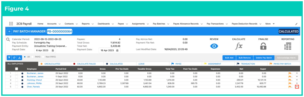 Screenshot from QRG Exclude from Payment File