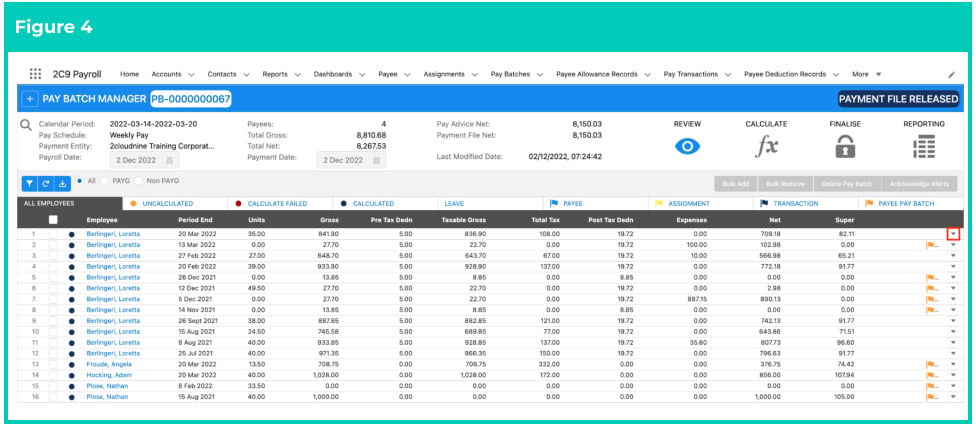 Screenshot from QRG Reverse Payee Pay Batch