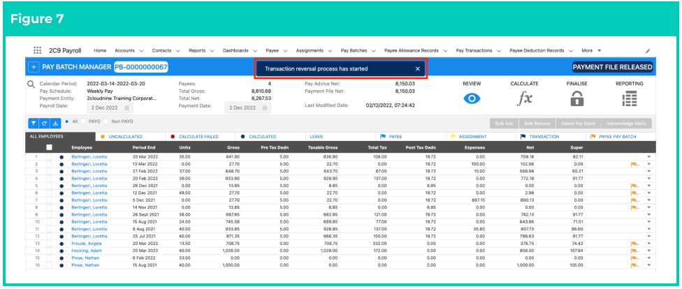 Screenshot from QRG Reverse Payee Pay Batch
