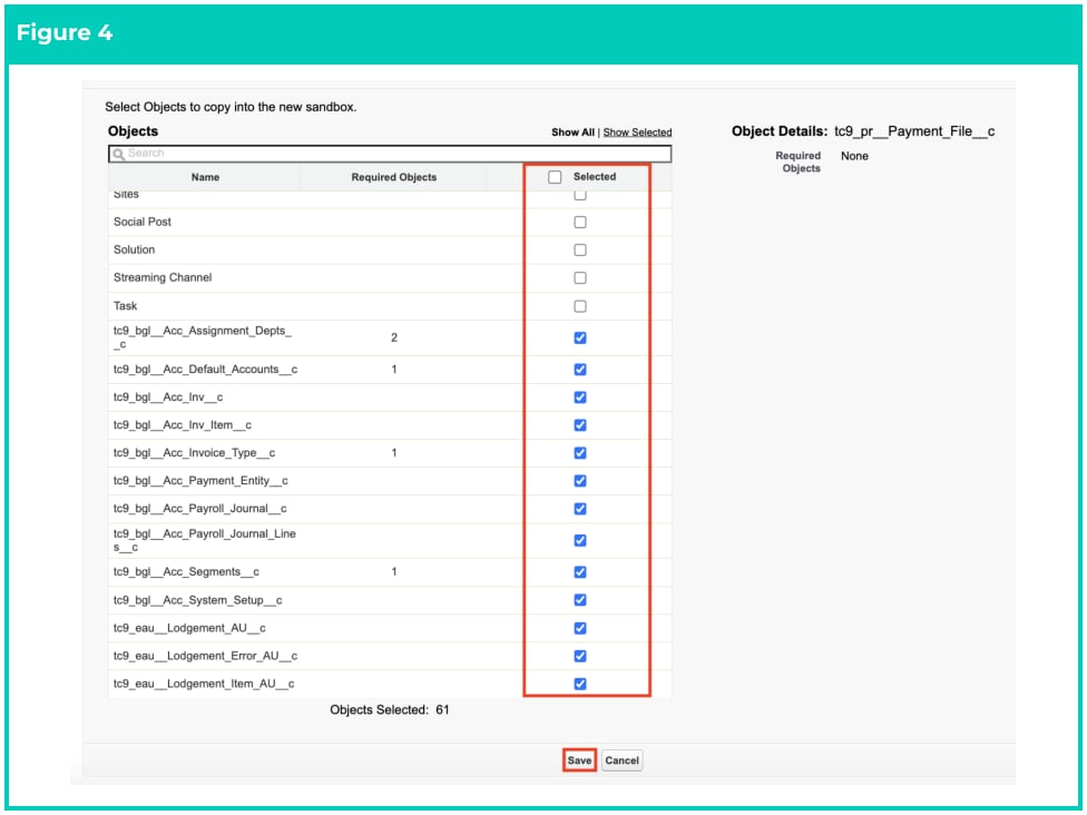 Screenshot from 2cloudnine Sandbox Creation & Refresh Guide v1.4
