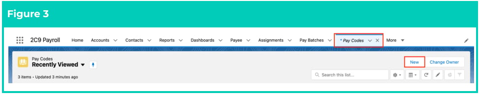 Screenshot from QRG Create Pay Codes - Allowance Pay Codes