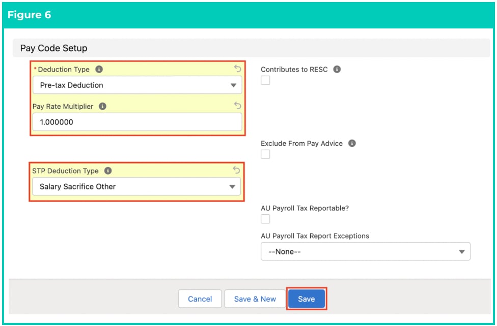 Screenshot from QRG Create Pay Codes - Deduction Pay Codes