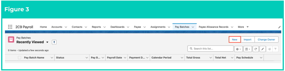 Screenshot from QRG Create a New Pay Batch