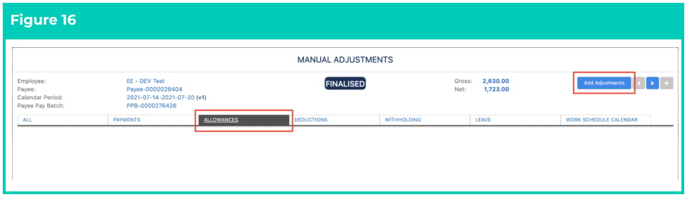 Screenshot from QRG Review a Pay Batch
