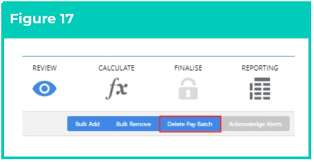 Screenshot from QRG Review a Pay Batch