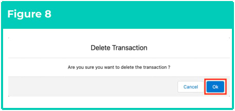 Screenshot from QRG Payee Exit