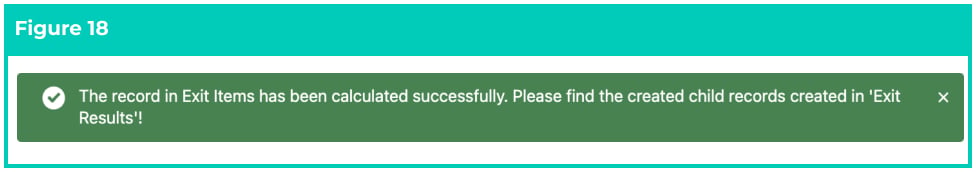 Screenshot from QRG Payee Exit