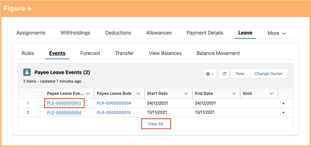 Screenshot from QRG Send Email Notifications to Leave Approvers