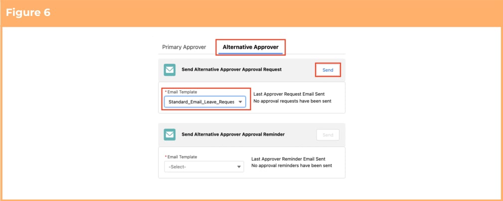 Screenshot from QRG Send Email Notifications to Leave Approvers