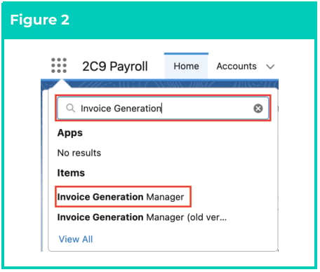 Screenshot from QRG Creating Invoices