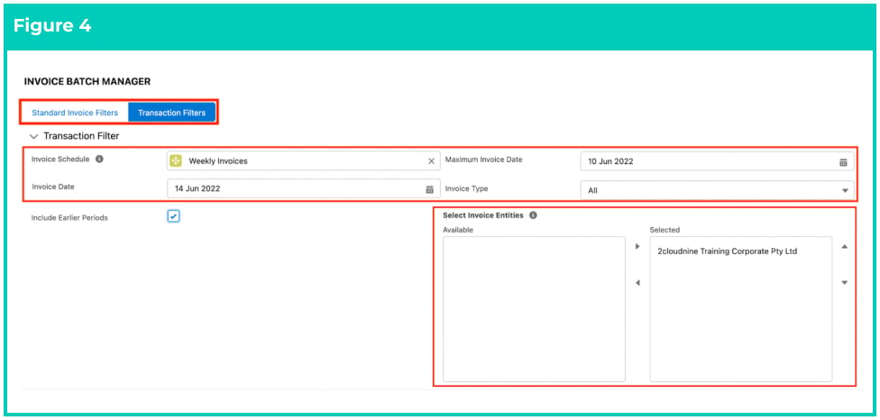 Screenshot from QRG Creating Invoices