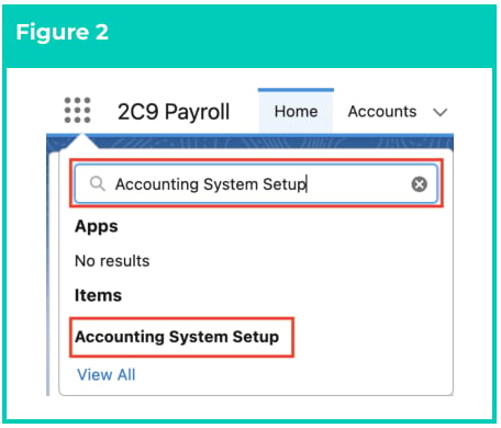 Screenshot from QRG Accounting System Setup