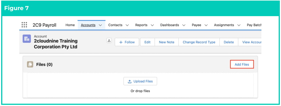 Screenshot from QRG Create an Account - Invoice Entity