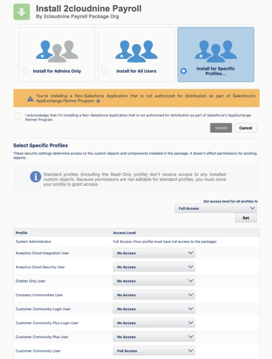 Screenshot from Configuration Guide To 2cloudnine Payroll Suite v1.13