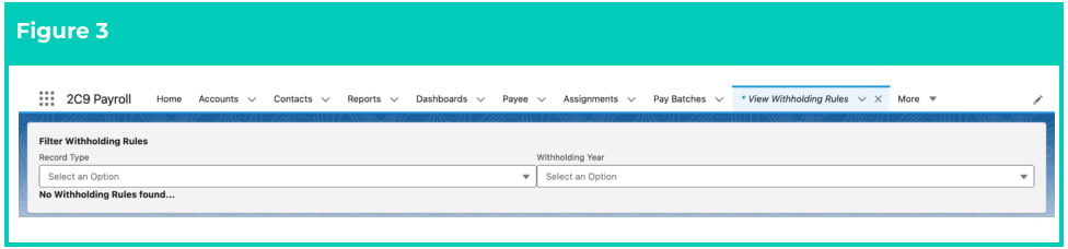 Screenshot from QRG View Withholding Rules