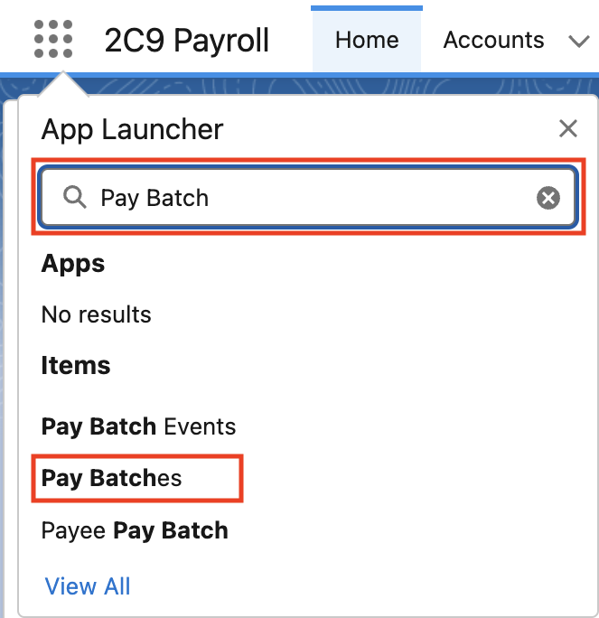 Screenshot from QRG Review a Pay Batch